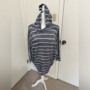 Market and Spruce Womens striped dolman sleeve stretchy tunic top size Medium